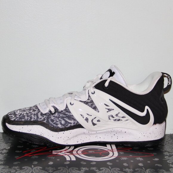 Nike KD 15 White Black Speckled Basketball Shoes Mens 10 - Picture 3 of 6